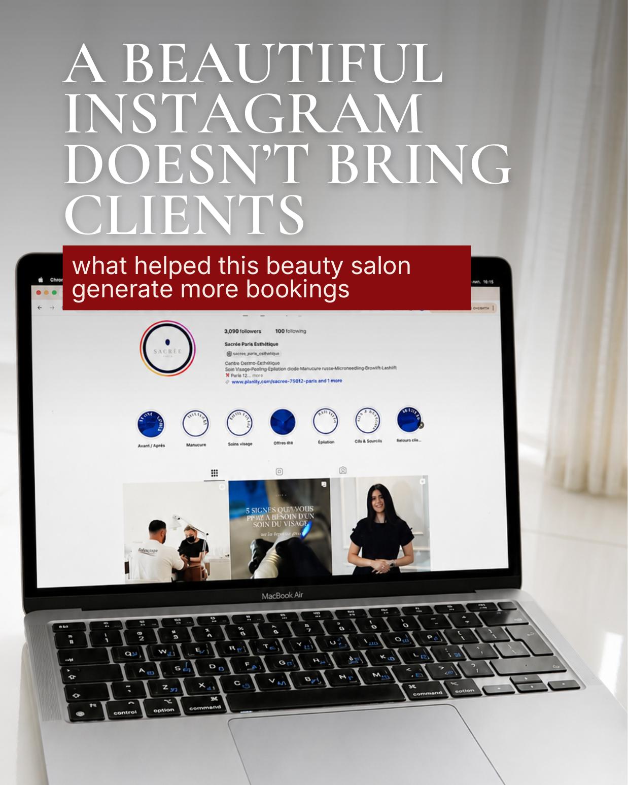 Cover of the Sacrée Paris case study about content strategy and booking clicks